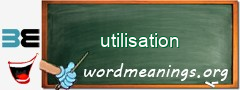 WordMeaning blackboard for utilisation